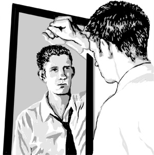 man-looking-in-mirror
